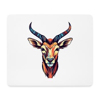 Impala Buntes Aquarell Cartoon Kawaii Tier - Mousepad (Querformat) - Weiß - Vorne