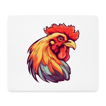 Chicken Colorful Watercolor Cartoon Kawaii Animal - Mouse Pad (horizontal) - white - Front