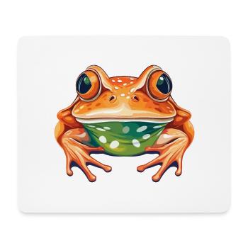 Frosch buntes Aquarell Cartoon Kawaii Tier - Mousepad (Querformat) - Weiß - Vorne