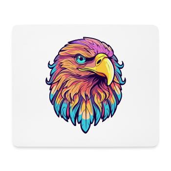 Adler Buntes Aquarell Cartoon Kawaii Tier - Mousepad (Querformat) - Weiß - Vorne