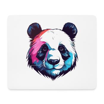 Panda Buntes Aquarell Cartoon Kawaii Tier - Mousepad (Querformat) - Weiß - Vorne