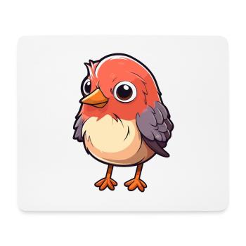 Kuckuck niedliche Karikatur Kawaii Aquarell Tier Haustier - Mousepad (Querformat) - Weiß - Vorne