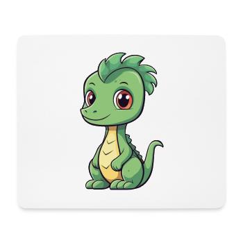 Dragon Cute Cartoon Kawaii Watercolor Animal Pet - Mouse Pad (horizontal) - white - Front