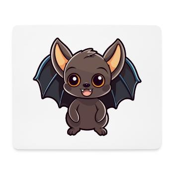 Fledermaus niedliche Karikatur Kawaii Aquarell Tier Haustier - Mousepad (Querformat) - Weiß - Vorne