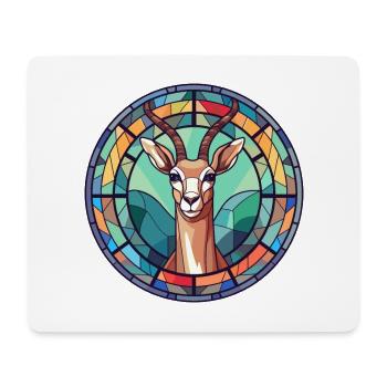 Impala Buntglas Bunte Karikatur Kawaii Anima - Mousepad (Querformat) - Weiß - Vorne