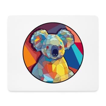 Koala Buntglas Bunte Karikatur Kawaii Tier - Mousepad (Querformat) - Weiß - Vorne