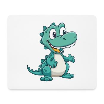 Crocodile Cute Cartoon Kawaii Watercolor Animal Pe - Mouse Pad (horizontal) - white - Front
