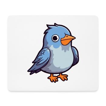 Kuckuck niedliche Karikatur Kawaii Aquarell Tier Haustier - Mousepad (Querformat) - Weiß - Vorne