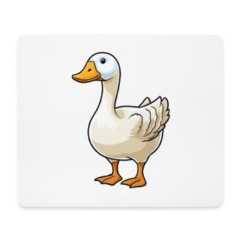 Goose Cute Cartoon Kawaii Watercolor Animal Pet - Mouse Pad (horizontal) - white - Front