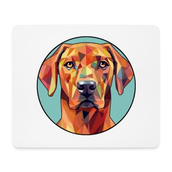 Rhodesian Ridgeback Dog Stained Glass Colorful Car - Mouse Pad (horizontal) - white - Front