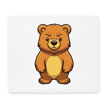 Bär Niedlich Glücklich Kawaii Cartoon Clipart Tier - Mousepad (Querformat) - Weiß - Vorne