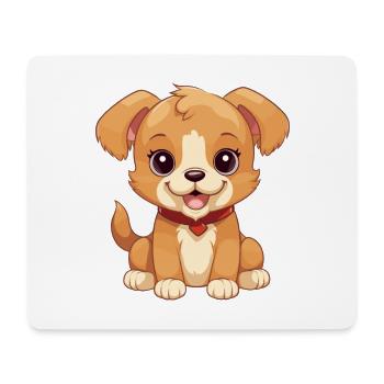 Russian Toy Dog Cute Happy Kawaii Cartoon Clipart - Mouse Pad (horizontal) - white - Front