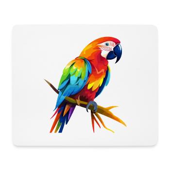 Papagei Niedlich Glücklich Kawaii Cartoon Clipart Tier - Mousepad (Querformat) - Weiß - Vorne