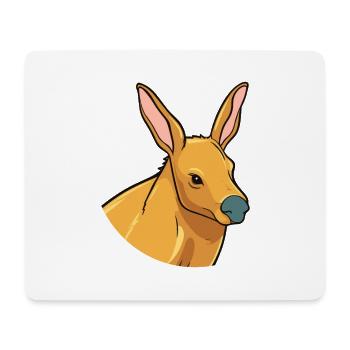 Aardvark mignon heureux kawaii dessin animé Clipart Animal - Tapis de souris (format paysage) - blanc - Devant