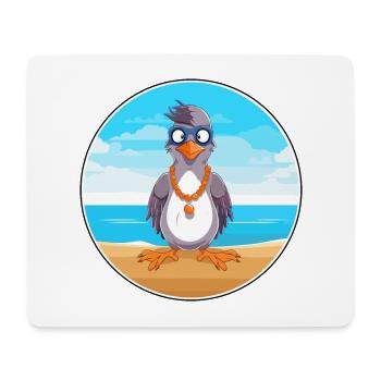 Jay Cartoon Yoga Strand Sommer Illustration - Mousepad (Querformat) - Weiß - Vorne