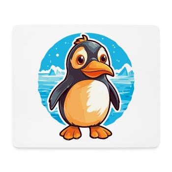 Pinguin Lustige Karikatur Kawaii Strand Illustration - Mousepad (Querformat) - Weiß - Vorne