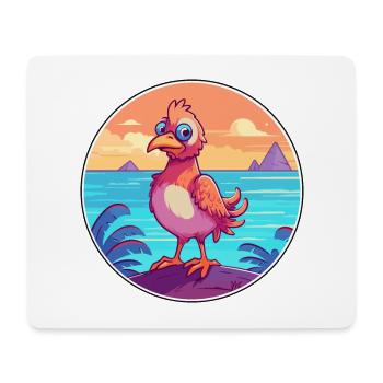 Huhn Aquarell Cartoon Kawaii Clipart Tier - Mousepad (Querformat) - Weiß - Vorne