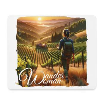 Wander Woman Berge Trekking Wandern Damen - Mousepad (Querformat) - Weiß - Vorne