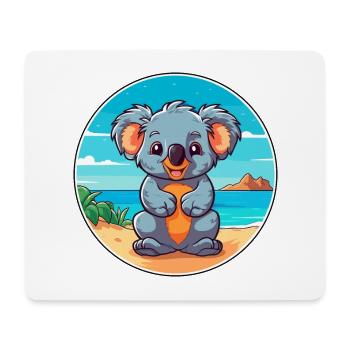 Koala Aquarell Cartoon Kawaii Clipart Tier - Mousepad (Querformat) - Weiß - Vorne