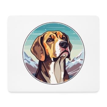 Braque Du Bourbonnais Hunderasse Cartoon Kawaii Wat - Mousepad (Querformat) - Weiß - Vorne