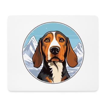 Kanarischer Warren Hund Rasse Cartoon Kawaii Wat - Mousepad (Querformat) - Weiß - Vorne