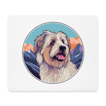 Cao De Castro Laboreiro Dog Breed Cartoon Kawaii W - Mouse Pad (horizontal) - white - Front