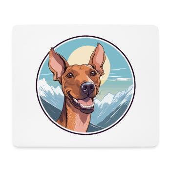 Cirneco Dell Etna Dog Breed Cartoon Kawaii Waterco - Mouse Pad (horizontal) - white - Front