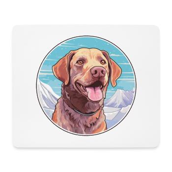 Chesapeake Bay Retriever Hund Rasse Cartoon Kawaii - Mousepad (Querformat) - Weiß - Vorne
