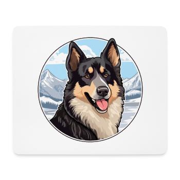 Berger croate race de chien Cartoon Kawaii Waterco - Tapis de souris (format paysage) - blanc - Devant