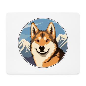 Dingo Hunderasse Karikatur Kawaii Aquarell - Mousepad (Querformat) - Weiß - Vorne
