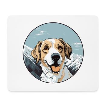 Drever Hunderasse Karikatur Kawaii Aquarell - Mousepad (Querformat) - Weiß - Vorne