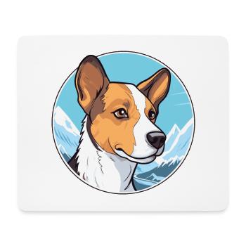 Danois Suédois Farmdog Race Cartoon Kawaii Wa - Tapis de souris (format paysage) - blanc - Devant
