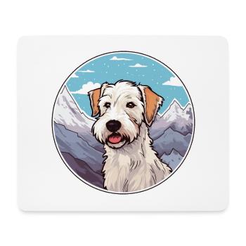 Sealyham Terrier Dog Breed Cartoon Kawaii Watercol - Mouse Pad (horizontal) - white - Front