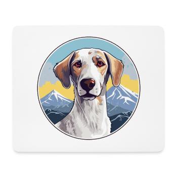 Sloughi Hunderasse Cartoon Kawaii Aquarell - Mousepad (Querformat) - Weiß - Vorne