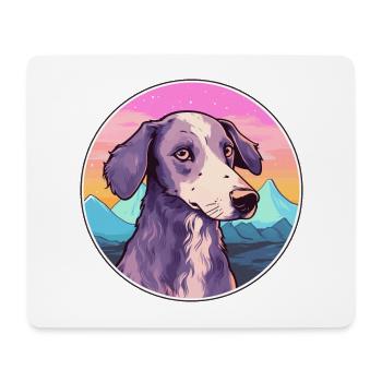 Rat andalou chasse chien race dessin animé kawaii wa - Tapis de souris (format paysage) - blanc - Devant