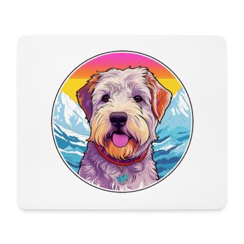 Glen Of Imaal Terrier chien race Cartoon Kawaii Wat - Tapis de souris (format paysage) - blanc - Devant
