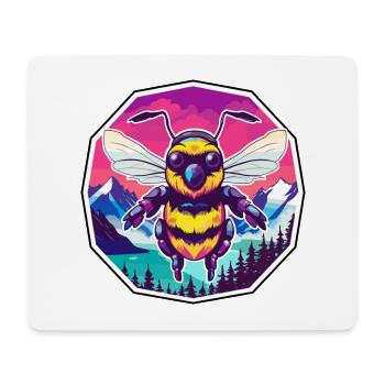 Bee Watercolor Cartoon Kawaii Pet Animal Colorful - Mouse Pad (horizontal) - white - Front