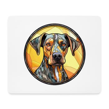 Catahoula Leopard Hund Rasse Bunt Glas Bunt - Mousepad (Querformat) - Weiß - Vorne