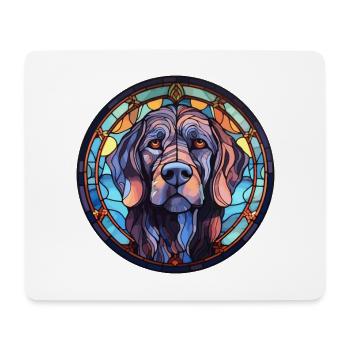 Cierny Sery Dog Breed Stained Glass Colorful Water - Mouse Pad (horizontal) - white - Front