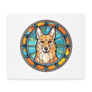 Ostsibirische Laika-Hunderasse Buntglasfarbe - Mousepad (Querformat) - Weiß - Vorne