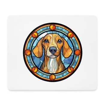 Jamthund Dog Breed Stained Glass Colorful Watercol - Mouse Pad (horizontal) - white - Front
