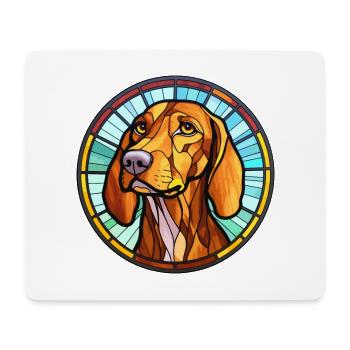 Hamiltonstovare Dog Breed Stained Glass Colorful W - Mouse Pad (horizontal) - white - Front