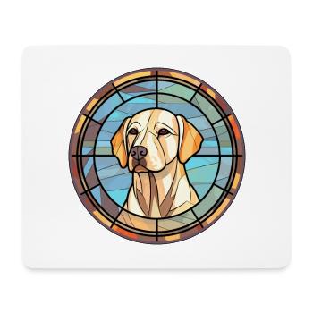 Labrador Dog Breed Stained Glass Colorful Watercol - Mouse Pad (horizontal) - white - Front