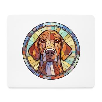 Plott Hund Hund Rasse Buntes Glas Buntes Wasser - Mousepad (Querformat) - Weiß - Vorne