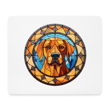 Perro de Presa Mallorquinische Hunderasse Glasmalerei - Mousepad (Querformat) - Weiß - Vorne