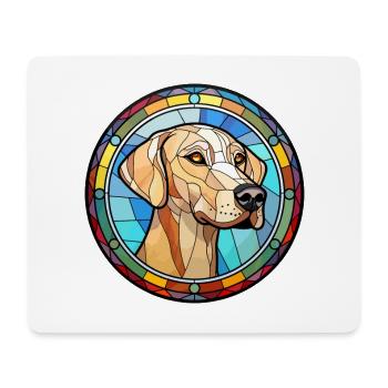 Sloughi Hunderasse Buntes Glas Buntes Wassercolo - Mousepad (Querformat) - Weiß - Vorne