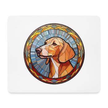 Transylvanian Hound Dog Breed Stained Glass Colorf - Mouse Pad (horizontal) - white - Front
