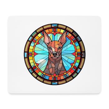 Xoloitzcuintli Dog Breed Stained Glass Colorful Wa - Mouse Pad (horizontal) - white - Front