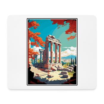 Selcuk Turkey Vintage Travel Poster WPA Souvenir - Mouse Pad (horizontal) - white - Front