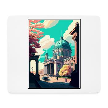 Berlin Deutschland Vintage Reiseposter WPA Souvenir - Mousepad (Querformat) - Weiß - Vorne